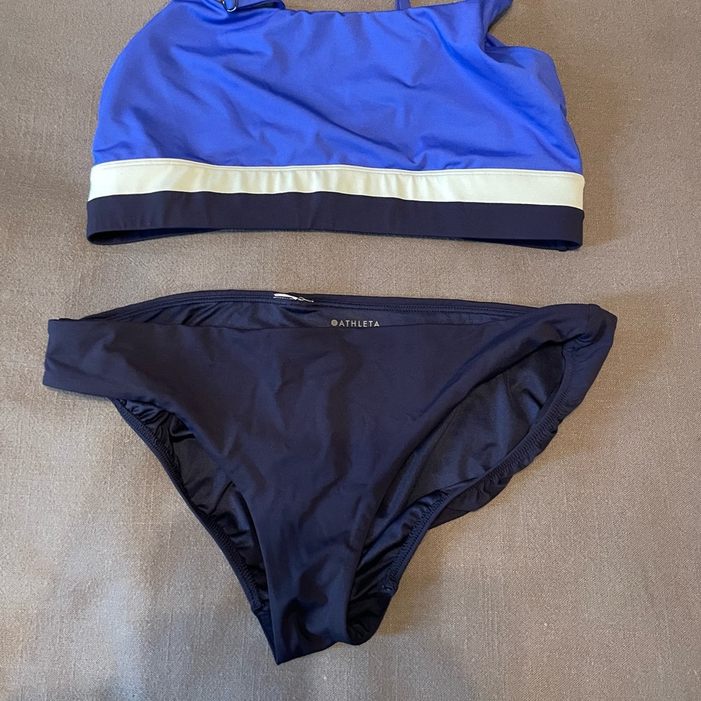 Athleta bikini sport swim two piece in blue. *bottom only*